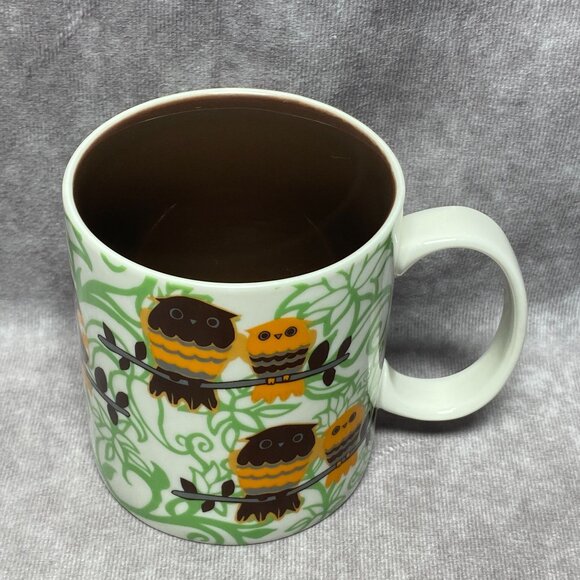 Ceramic Owl Mug 16oz With Colorful Owl Design For Tea & Coffee Lovers - Picture 2 of 10